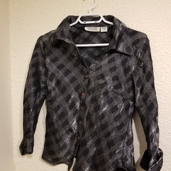 Vintage Selene Sport Button-Up - Picture 2 of 5